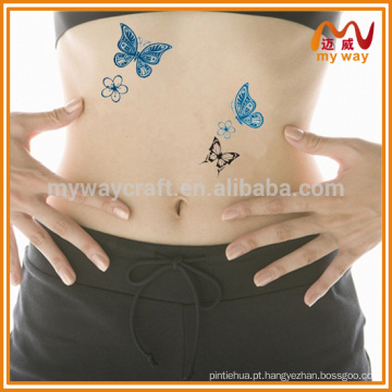 Tatuagem temporária de borboleta personalizada vendida a quente para decoração de festa